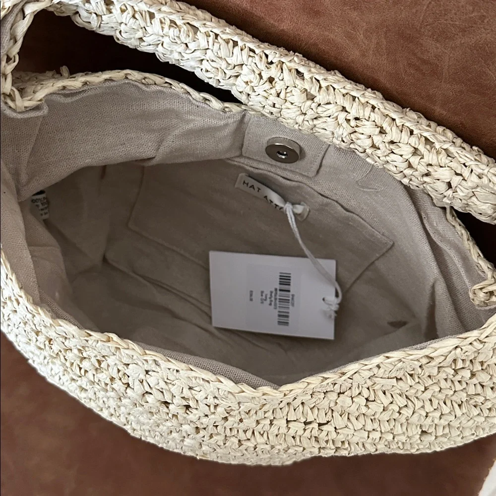 NWT Hat Attack Shelly Straw Bag - Picture 6 of 9